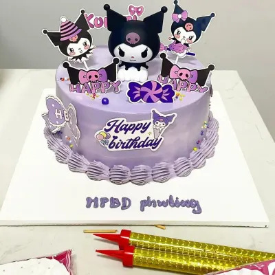 Bánh sinh nhật Kuromi tím