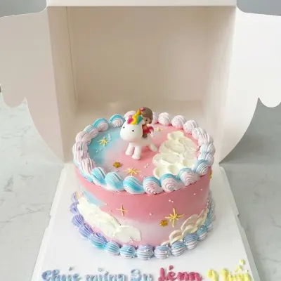 Bánh unicorn bé cưỡi kỳ lân