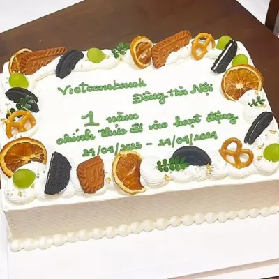 Bánh kem chữ công ty Vietcombank