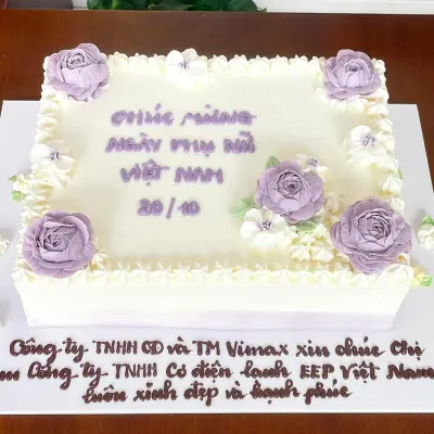 Bánh kem chúc mừng ngày Phụ nữ Việt Nam