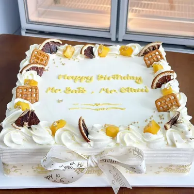 Bánh chữ nhật trái cây cam khô