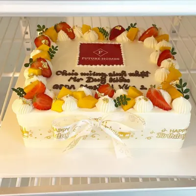 Bánh kem tươi logo công ty