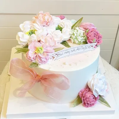 Bánh hoa Hàn Quốc chúc mừng sinh nhật