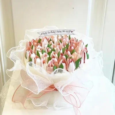 Bánh hoa tulip Hàn Quốc