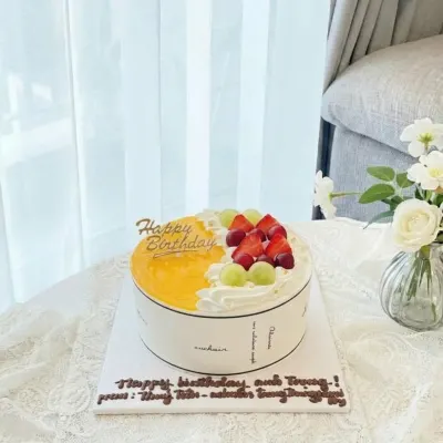 Bánh sinh nhật kem tươi trái cây