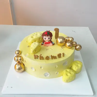Bánh sinh nhật phô mai bé gái
