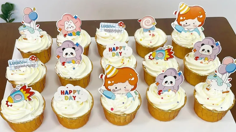 Cupcake cho lớp học & văn phòng: chia phần gọn, không cần cắt