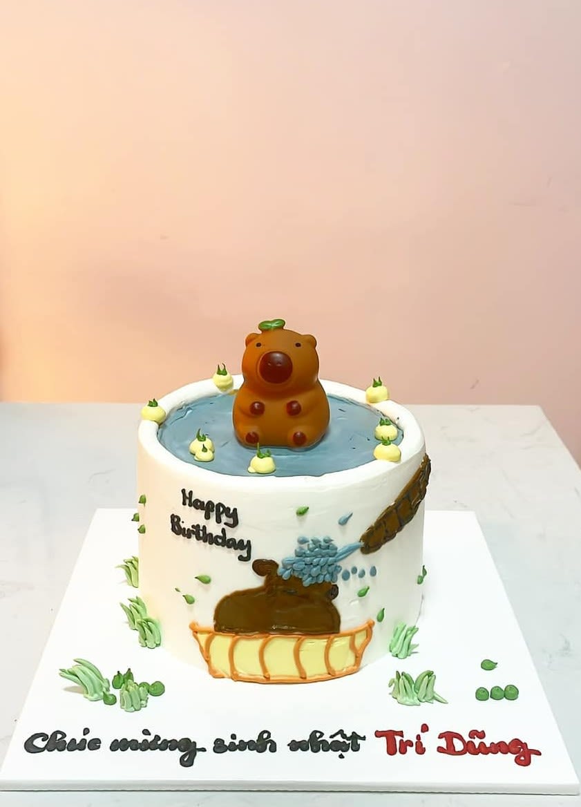 Bánh tạo hình capybara — mẫu 1198 MyMy Bakery