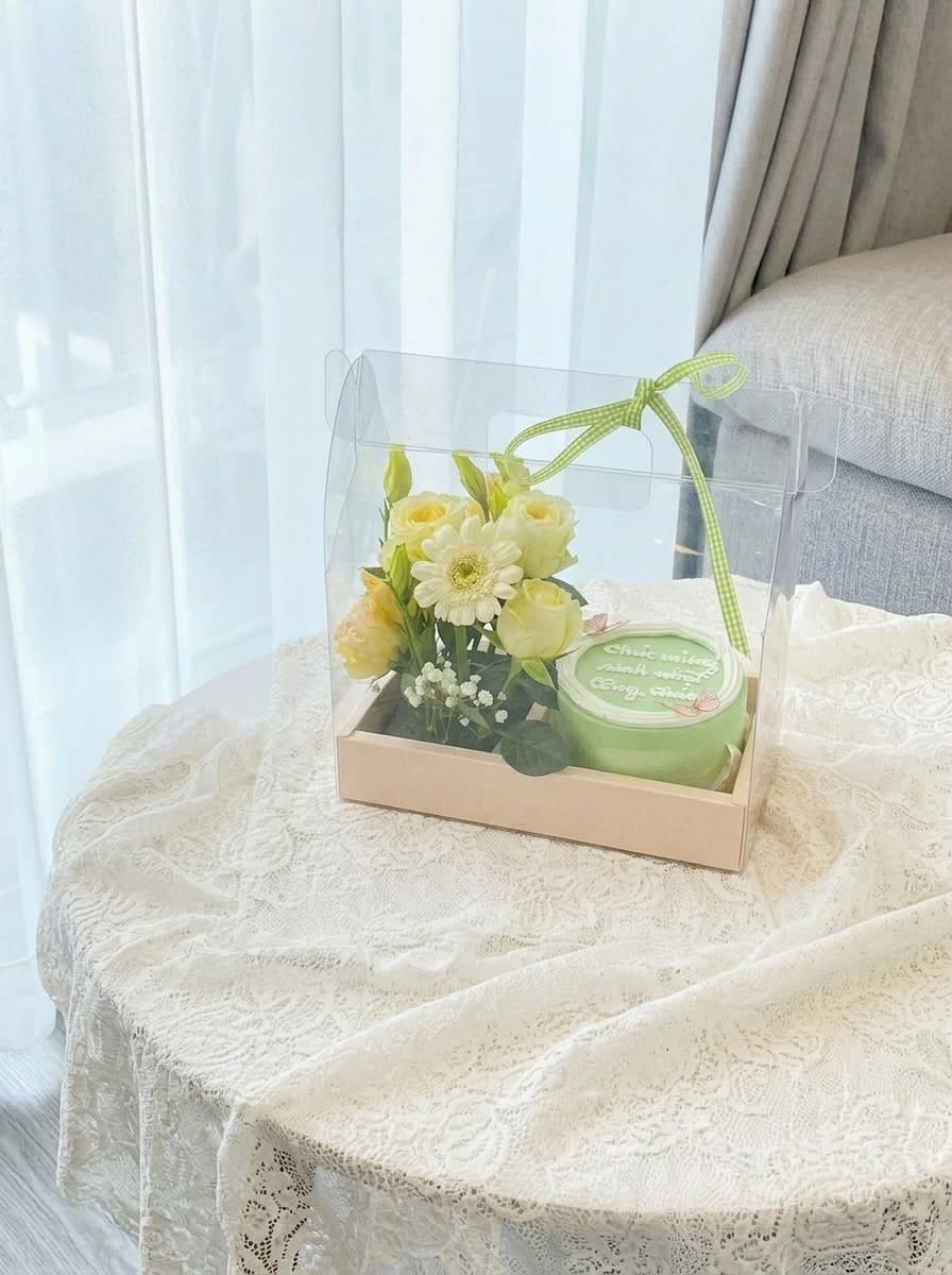 Hộp quà bento + hoa — mẫu 0798 MyMy Bakery