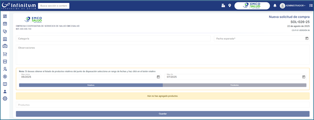 Ver solicitud de compra