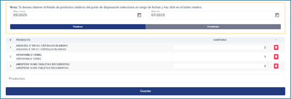 Pendientes Solicitudes de compra