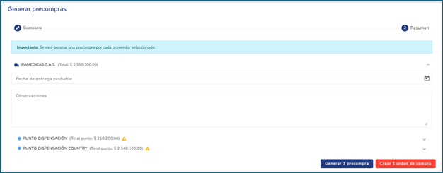 Ver Resumen Precompra