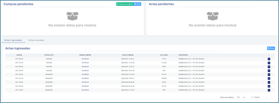 Guardar acta de recepción remisión