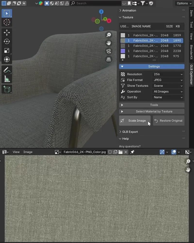 Batch Texture Scaling preview