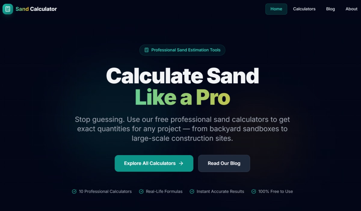 sand calculator Home page.png