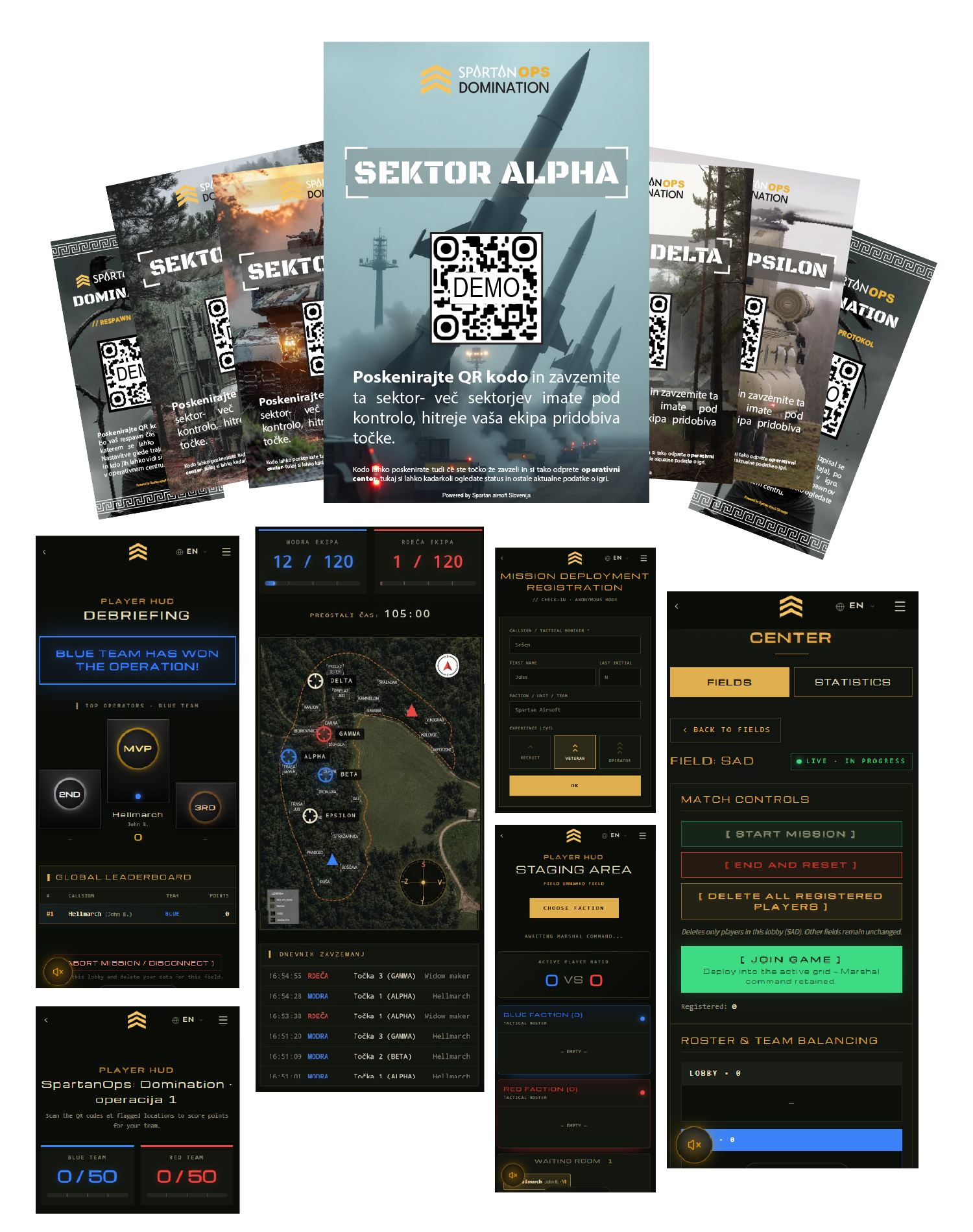SpartanOps tactical QR plate assortment