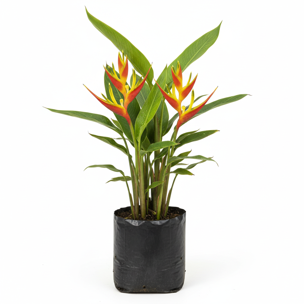 Planta ornamental Heliconia Amarilla - Vivero ORNAPLANT Cuautla