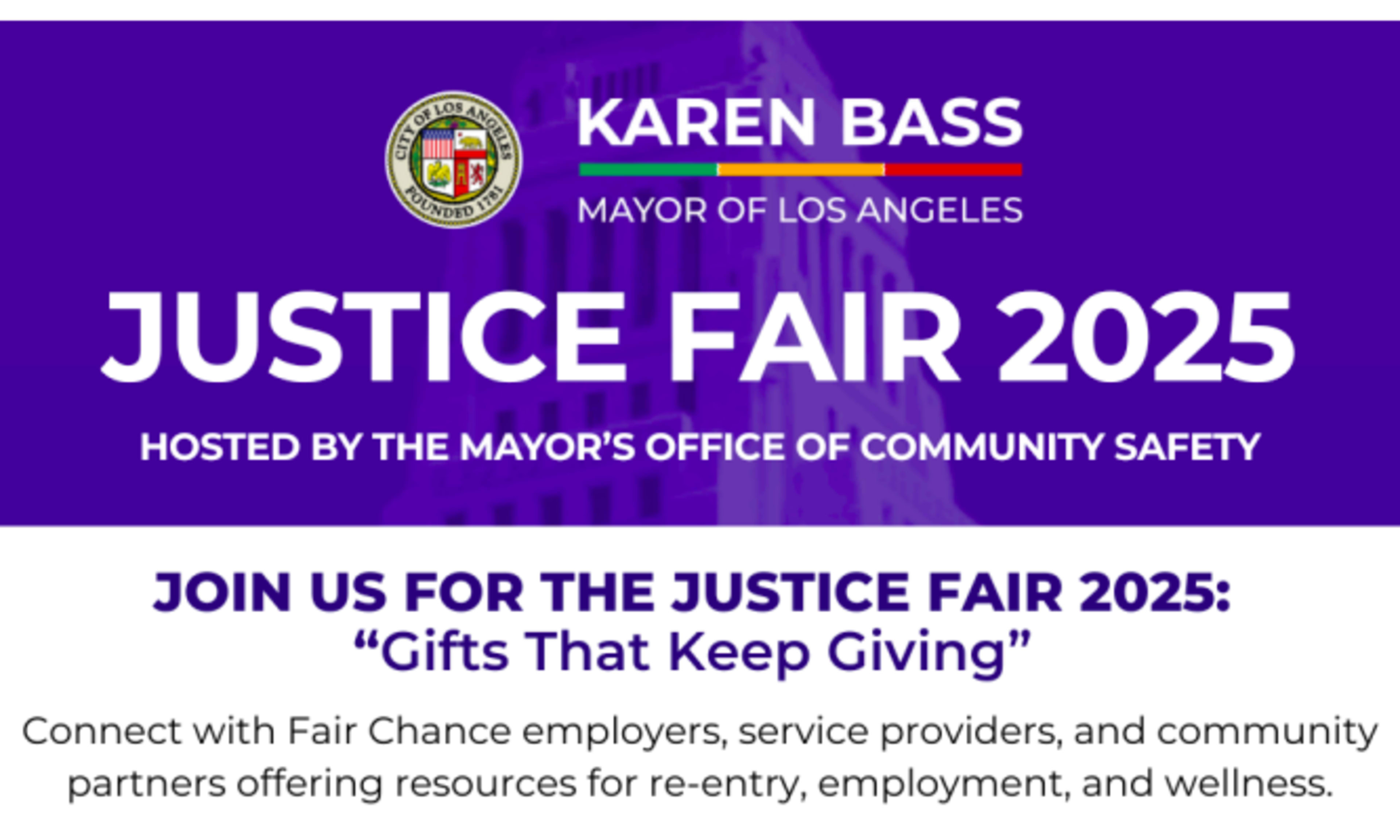 Picture for Don’t Miss LA’s Justice Fair 2025, “Gifts That Keep Giving,” Happening December 6th