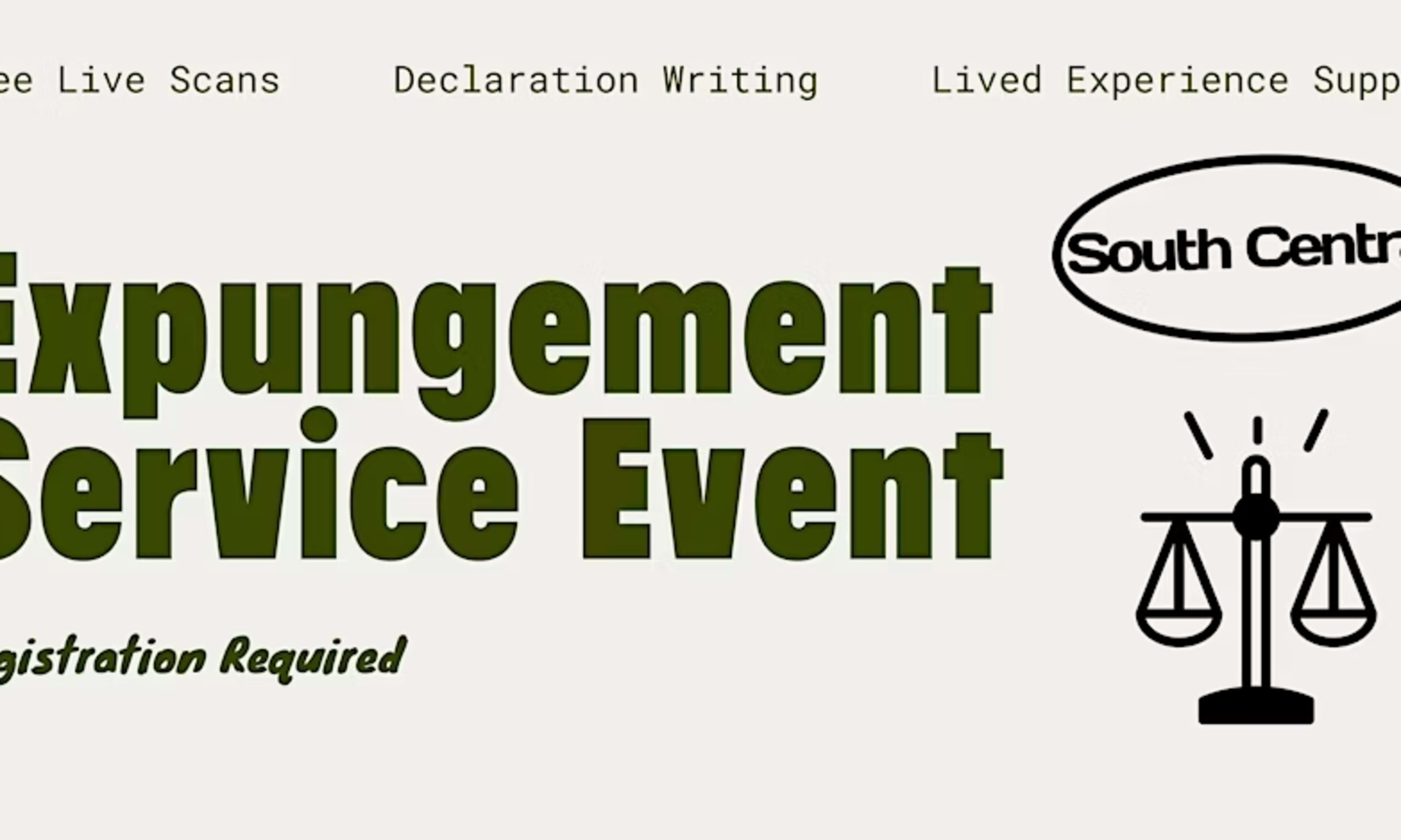 Picture for South Central Expungement Event - Saturday April 12th