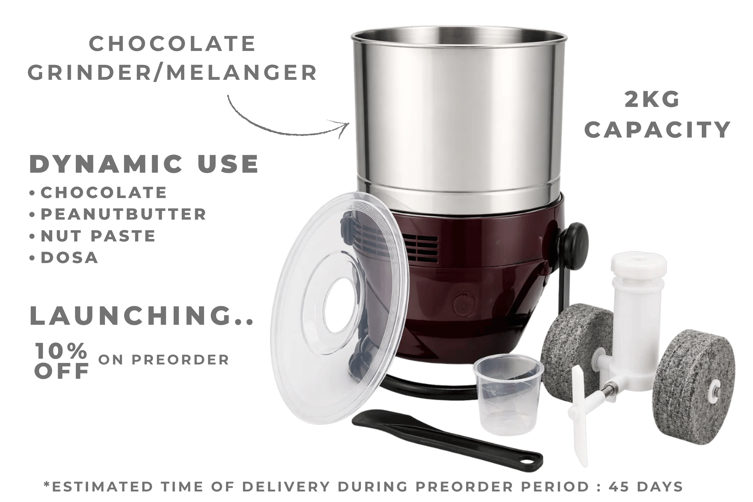 Photo of Premium  Chocolate Grinder/ Melanger (2L Batch Size)