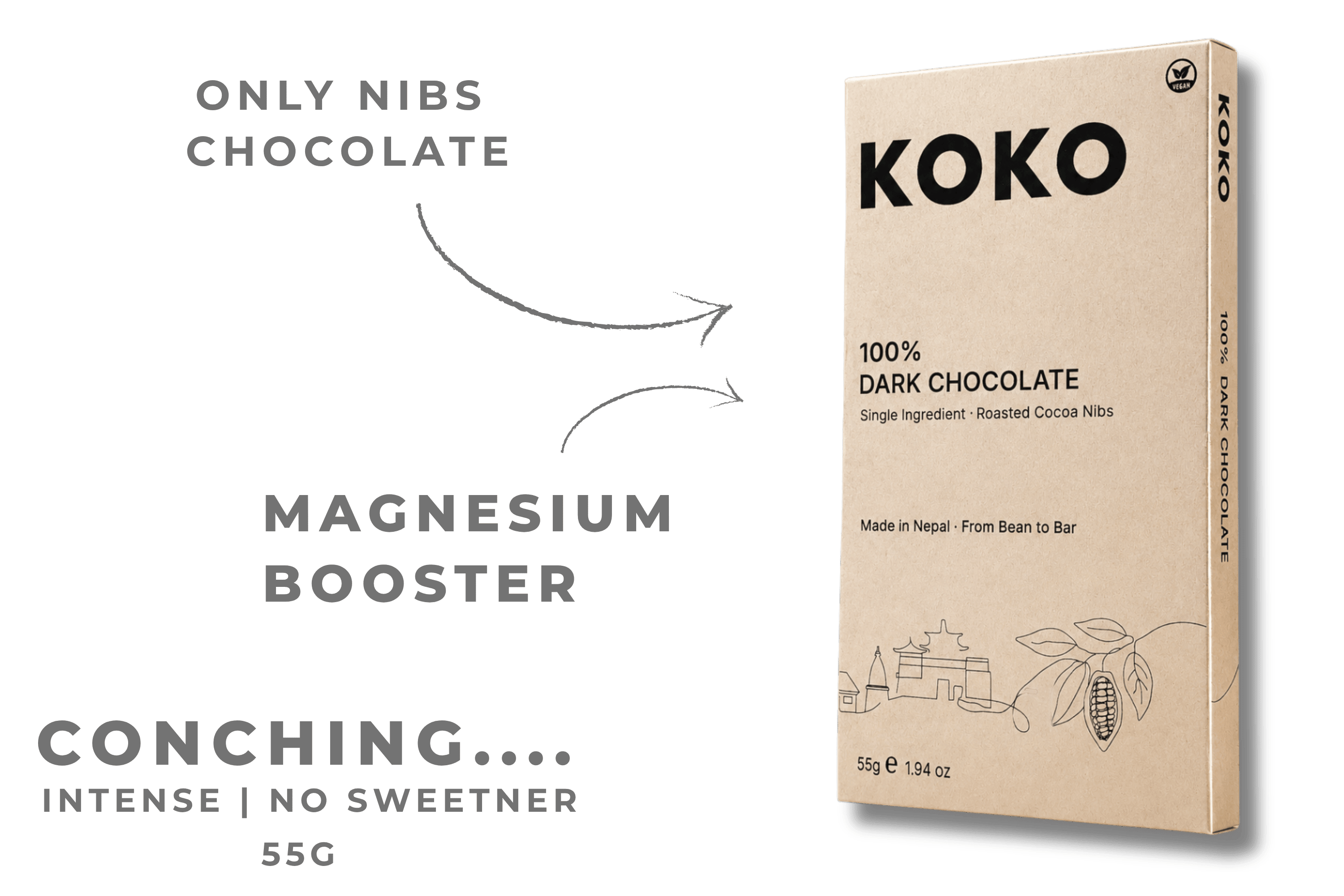 Photo of 100% COCOA - 55G