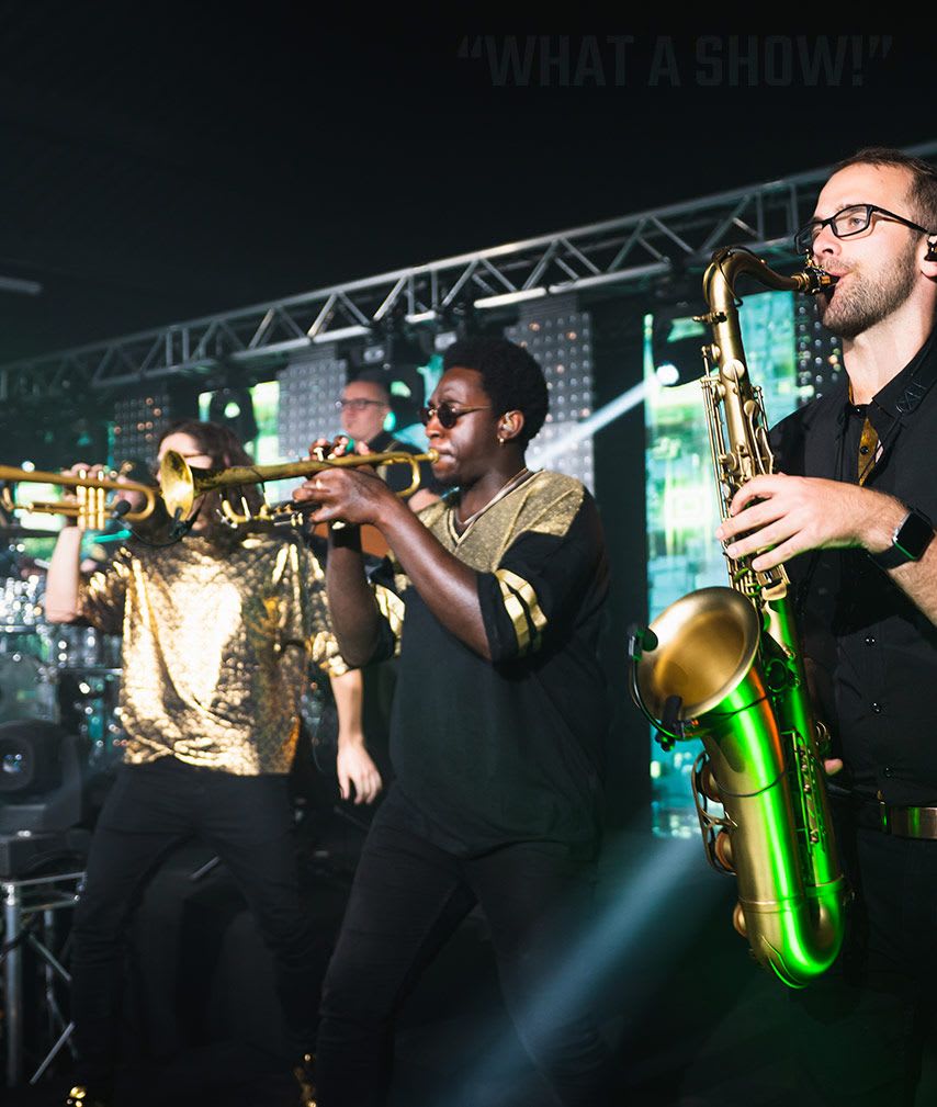 wedding music bands hampshire with horn section