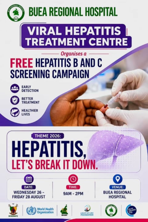 Free hepatitis campaign flyer