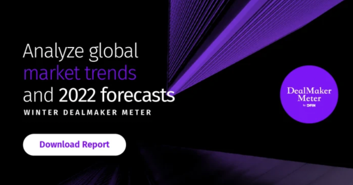 DealMaker Meterにより、グローバル市場の最新動向を把握することができます - Donnelley Financial ...