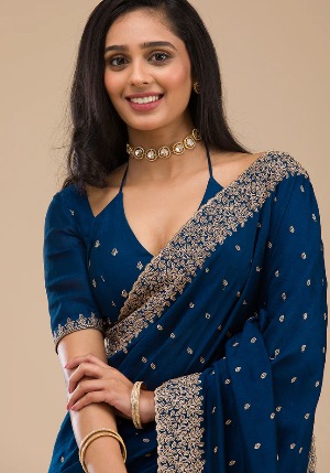 Zariwork Soft Silk Saree