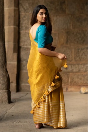 Dyuti Tissue Cotton Saree - View 4