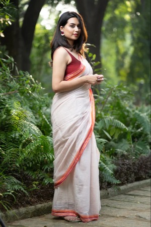 woven linen sarees - View 6