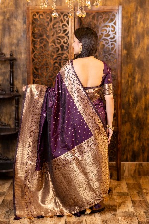 Niyati soft banarasi silk saree - View 3