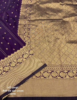 Niyati soft banarasi silk saree - View 4