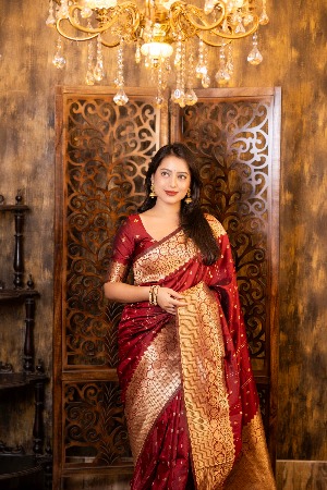 Niyati soft banarasi silk saree - View 2