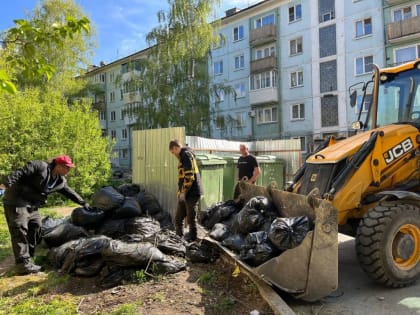 Проблема огромного количества мусора на мусорных точках ТКО решается новым руководством управляющей организации 