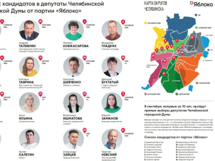 Челябинское «Яблоко» баллотируется в городскую Думу. Нужна ваша помощь
