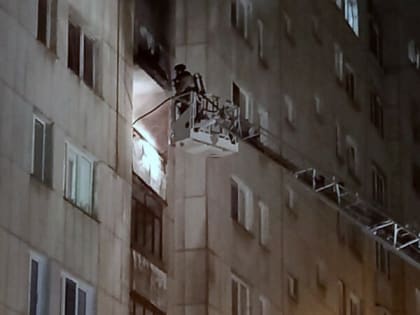 В Челябинске 30 человек эвакуировались из-за пожара на балконе 10-этажки