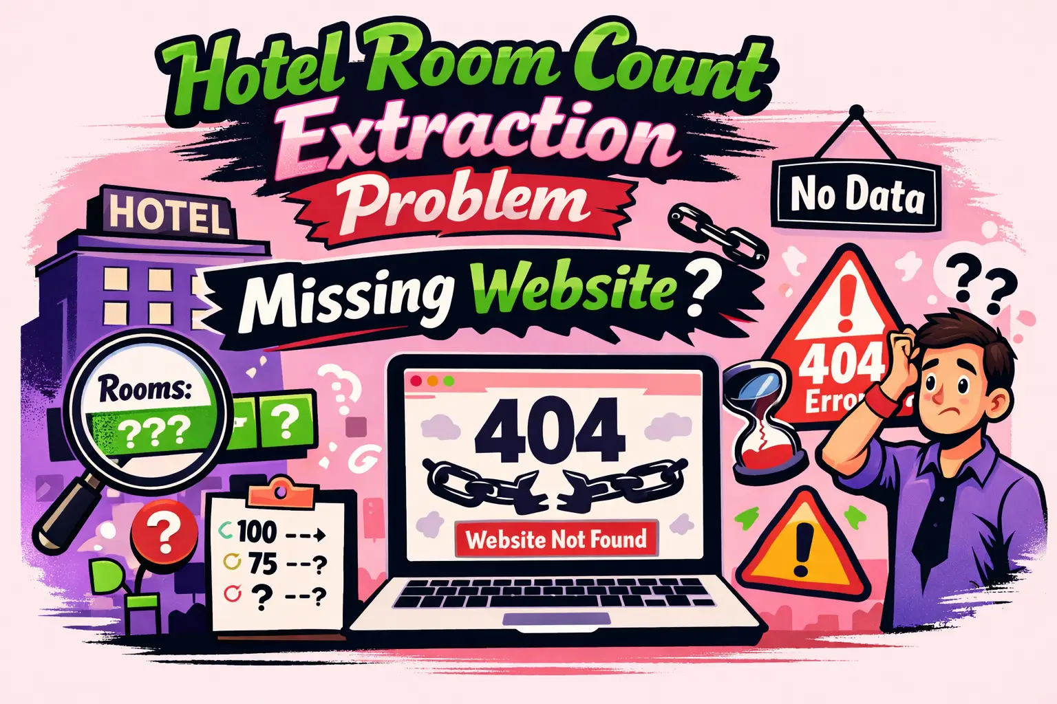 Hotel Room Count Extraction Problem Missing Website