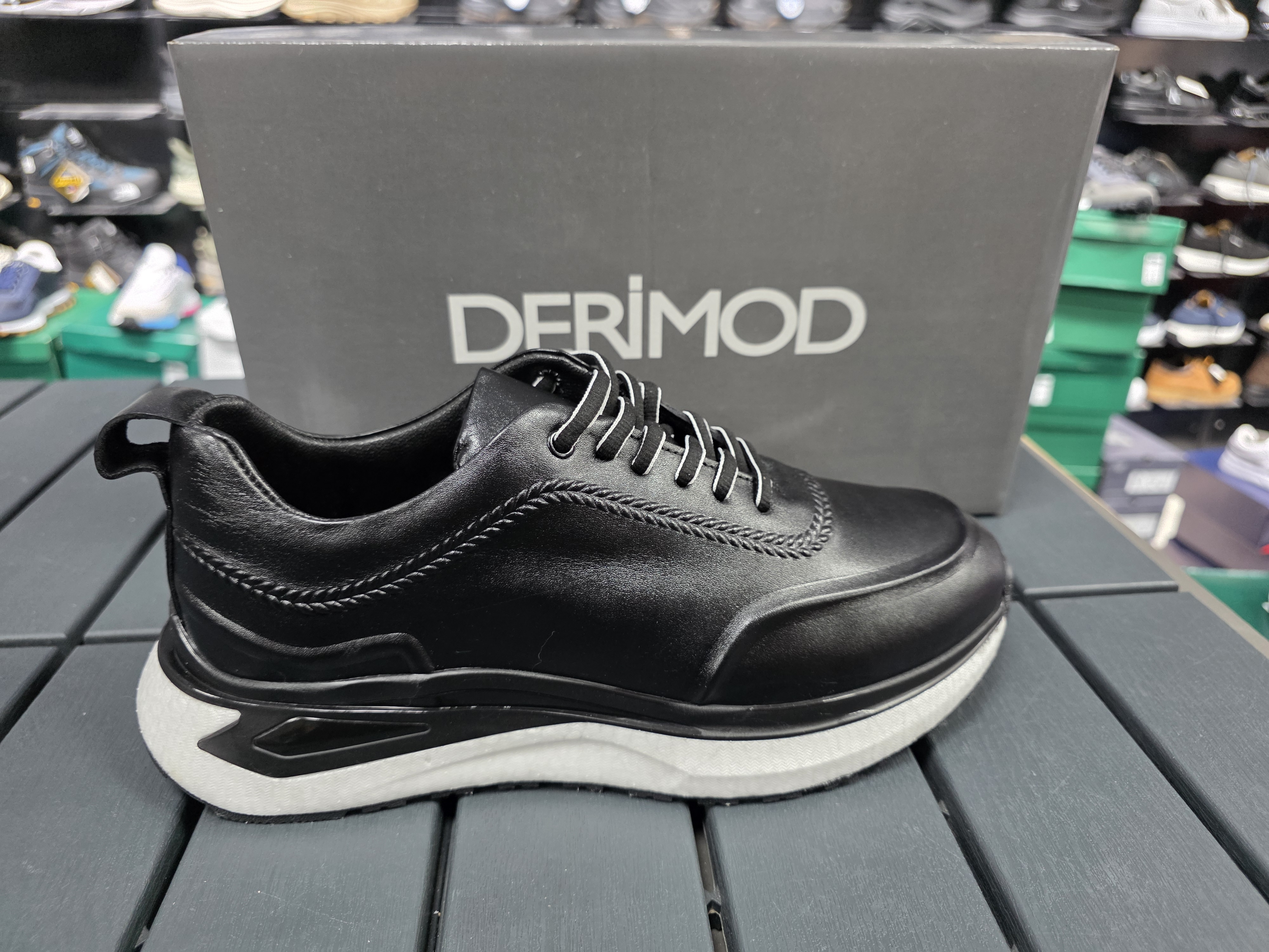 Hakiki deri ortopedik ithal taban derimod snekars tam kalip