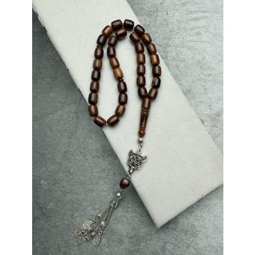 KURT PÜSKÜLLÜ KAPLAN GÖZÜ RENGİNDE SIKMA KEHRİBAR