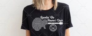 Gun N Roses Knockin' on Heaven's Door Guitar Song Lyric Shirt - Printed Design - gallery