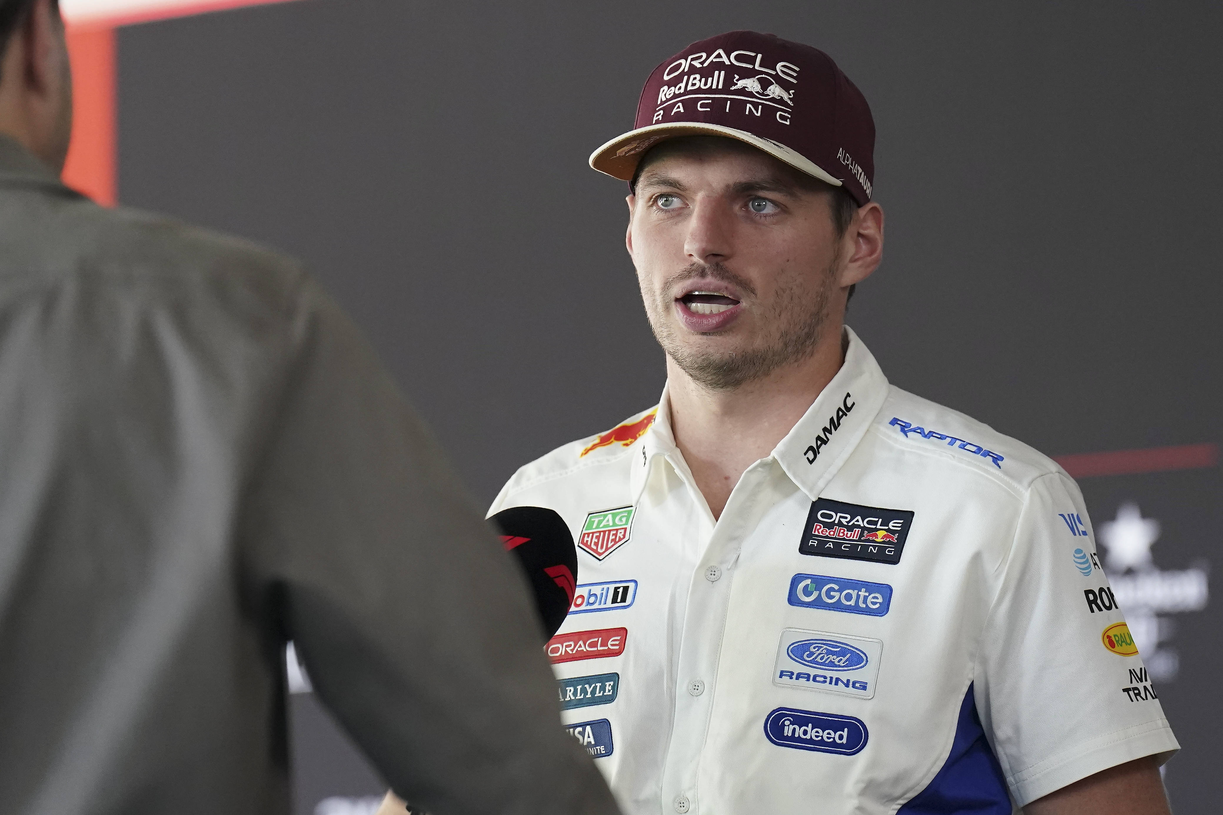 Max Verstappen tijdens de Amerikaanse Grand Prix van 2026 in een Red Bull-racewagen
