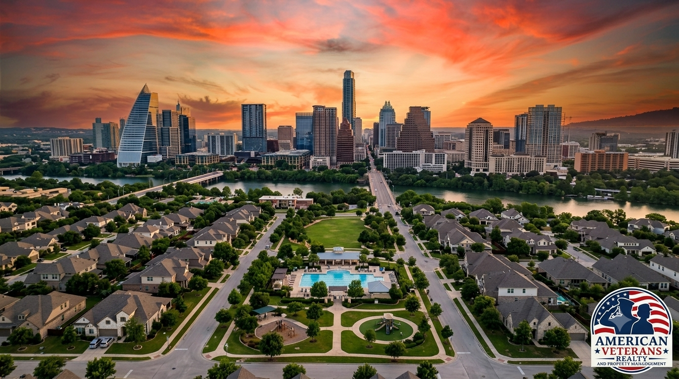 Military family reviewing a BAH-based housing budget for the Austin, TX area