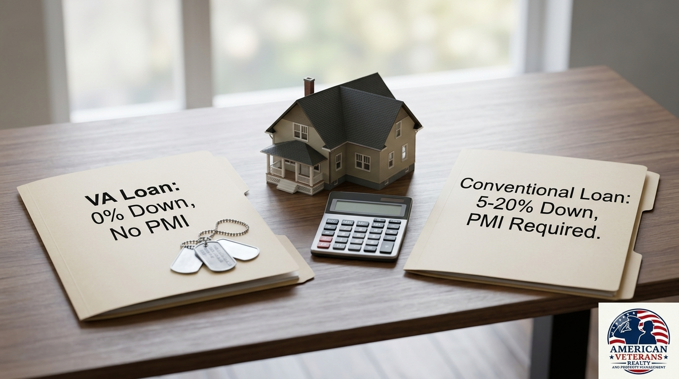 VA Loan vs. Conventional Loan: Bottom Line for Temple Buyers in Temple Texas