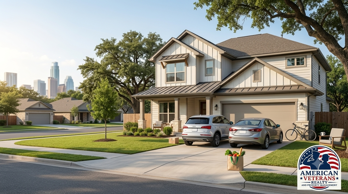 Established mid-century single-family homes in the Windsor Park neighborhood of Austin