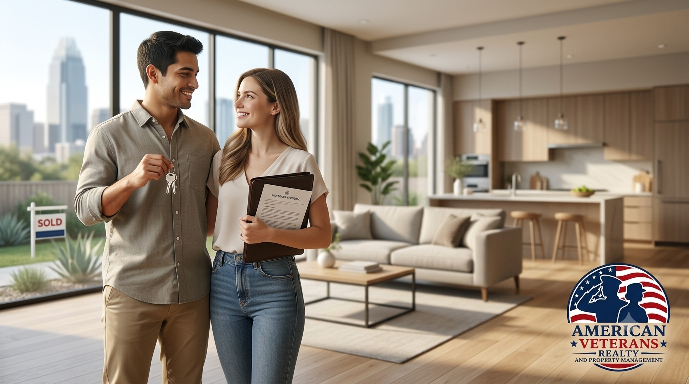 Austin homeowner reviewing a comparative market analysis to determine home value