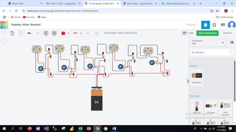 Smart Parallel Motor and Led Control system