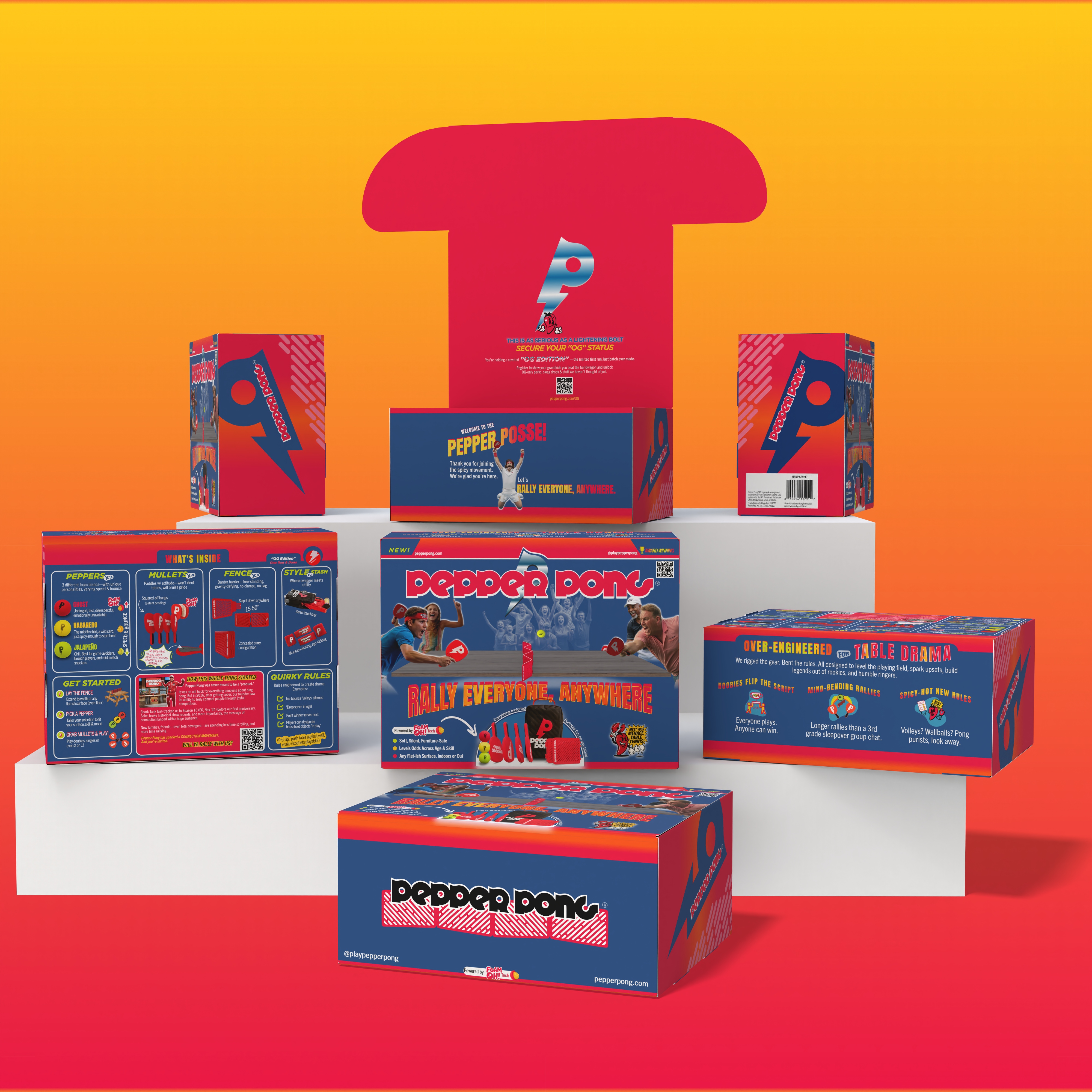 New Pepper Pong Blue Retail Box