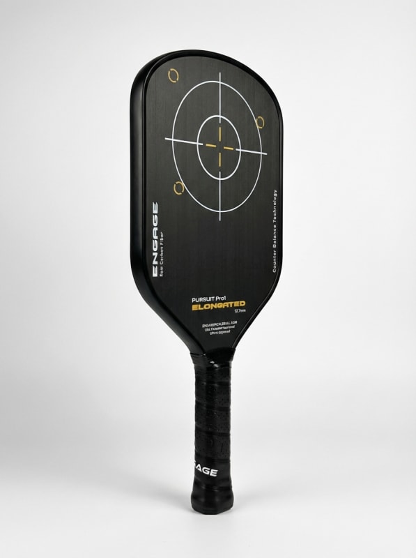 Engage NEW GRAPHIC. Pursuit Pro1 Elongated 12.7 Power Series | Raw Carbon Fiber