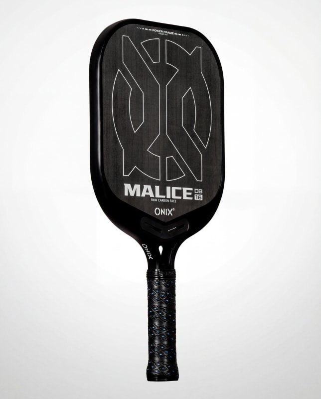 Onix Malice DB Open Throat Raw Carbon Fiber Pickleball Paddle